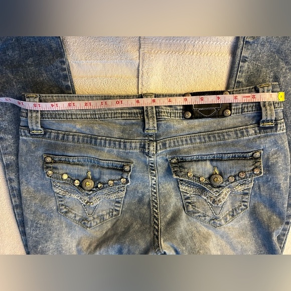 Harley-Davidson Bling Women's Blue Jeans - Picture 7 of 8